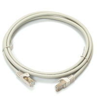 Патч-корд LW S/FTP, 1 м, кат. 6А, сірий (PC005-C6A-100) www.bd.in.ua Безпечний Дім