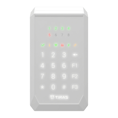 Клавіатура Tiras K-PAD8 (white) www.bd.in.ua Безпечний Дім