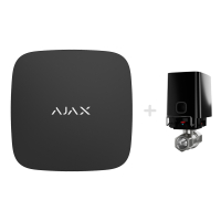 Комплект Ajax Hub 2 (2G) з краном перекриття води WaterStop 1