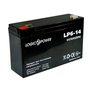 Акумулятор LogicPower 6V 14 Ah www.bd.in.ua Безпечний Дім