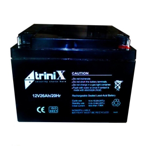 Акумулятор Trinix 12V 26 Ah www.bd.in.ua Безпечний Дім