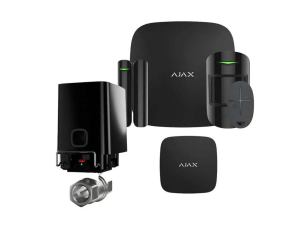 Комплект безпровідної сигналізації Ajax та захисту від потопу StarterKit 2 Black + WaterStop 1