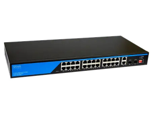 POE комутатор SEVEN Systems 24 порти P-73224G-2SFP www.bd.in.ua Безпечний Дім