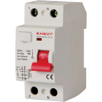 Автоматичний вимикач Enext e.rccb.stand.2.25.30 2р, 25А, 30mA www.bd.in.ua Безпечний Дім