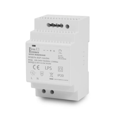 Імпульсний блок живлення Full Energy BGP-481UDIN 48 В / 1.25 А для кріплення на DIN рейку www.bd.in.ua Безпечний Дім
