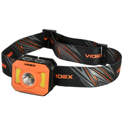 Ліхтар налобний VIDEX VLF-H085-OR 400Lm 5000K www.bd.in.ua Безпечний Дім