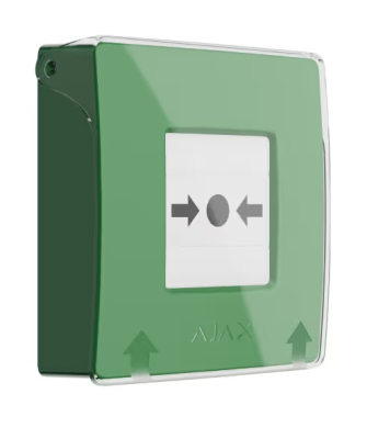 Тривожна кнопка
 Ajax ManualCallPoint (Green) www.bd.in.ua Безпечний Дім