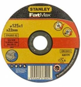 Відрізний круг Stanley 125х22мм h=1мм www.bd.in.ua Безпечний Дім