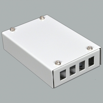 Бокс CMS (120х80х28мм) 4 SC Simplex/ 4 LC Duplex сірий, (UA-FOBS4SCS-G) www.bd.in.ua Безпечний Дім
