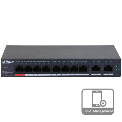 POE комутатор Dahua DH-CS4010-8ET-110 www.bd.in.ua Безпечний Дім