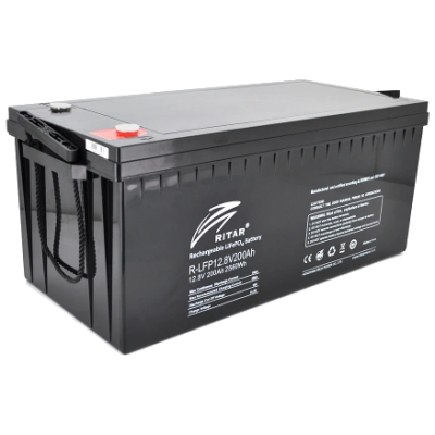 Акумулятор Ritar LiFePO4 12,8V 200Ah 2560Wh www.bd.in.ua Безпечний Дім