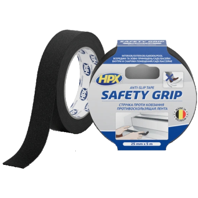 Ізолююча стрічка HPX SB2505 SAFETY GRIP 25мм x 5м www.bd.in.ua Безпечний Дім