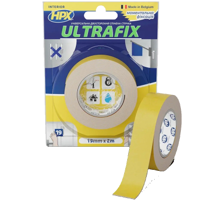 Стрічка монтажна HPX DSU1902 ULTRAFIX 19мм х 2м www.bd.in.ua Безпечний Дім