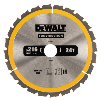 Диск пилковий DeWALT CONSTRUCTION DT1952 www.bd.in.ua Безпечний Дім