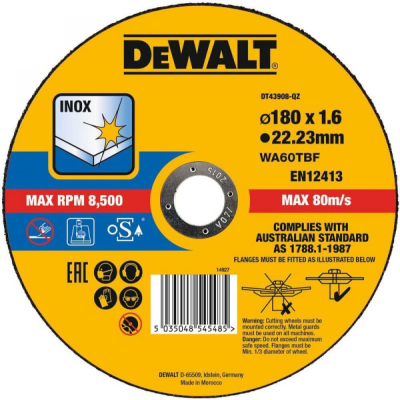 Відрізний круг DeWALT EXTREME DT43908 www.bd.in.ua Безпечний Дім