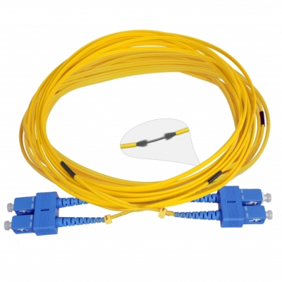 Патч-корд CMS SC/UPC-SC/UPC SM 10м Duplex (UPCA-10SCSC(SM)D(FW)) www.bd.in.ua Безпечний Дім