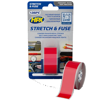 Ізолююча стрічка HPX SO2503 Stretch&Fuse 25мм х 3м www.bd.in.ua Безпечний Дім