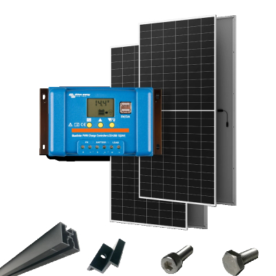 Автономне джерело живлення з сонячною панеллю Victron Energy BlueSolar PWM + AIKO G645-MCH72Dw www.bd.in.ua Безпечний Дім