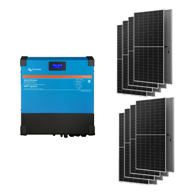 Автономне джерело живлення з сонячною панеллю Victron Energy Multi RS Solar 48/6000/100-450/80 + AIKO G645-MCH72Dw 5.3 кВт www.bd.in.ua Безпечний Дім