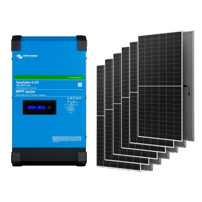 Автономне джерело живлення з сонячною панеллю Victron Energy EasySolar-II GX 48/3000/35-32 + AIKO G645-MCH72Dw www.bd.in.ua Безпечний Дім