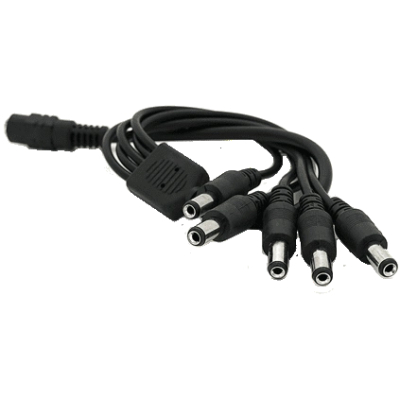 Кабель живлення Voltronic DC-F=>5xDC-M (D 5,5x2,5мм) 40см www.bd.in.ua Безпечний Дім