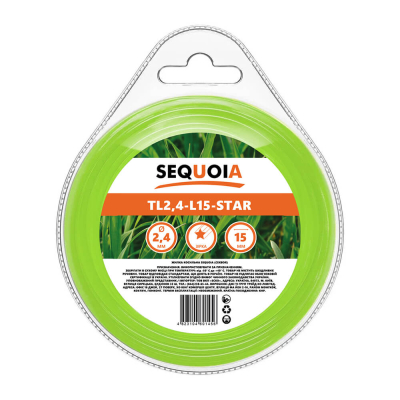 Косильна жилка SEQUOIA TL2.4-L15-Star www.bd.in.ua Безпечний Дім