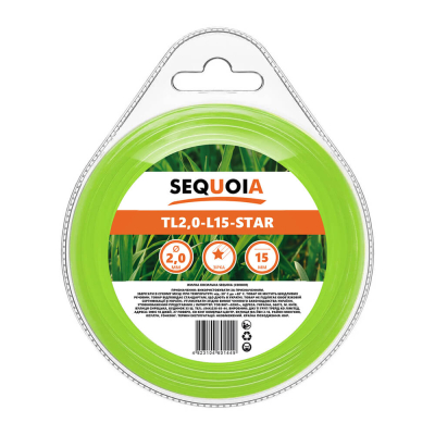 Косильна жилка SEQUOIA TL2.0-L15-Star www.bd.in.ua Безпечний Дім