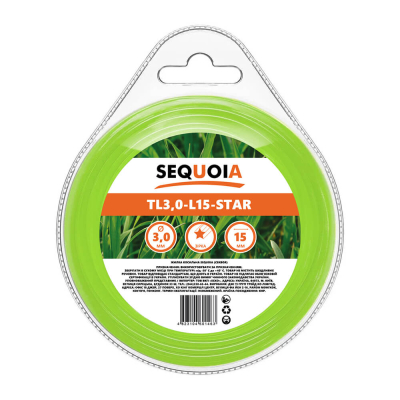 Косильна жилка SEQUOIA TL3.0-L15-Star www.bd.in.ua Безпечний Дім