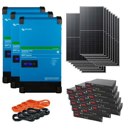 Автономне джерело живлення з сонячною панеллю Victron Energy Dyness 3 фази 12кВт 50,4кВт*год 13,8кВт www.bd.in.ua Безпечний Дім