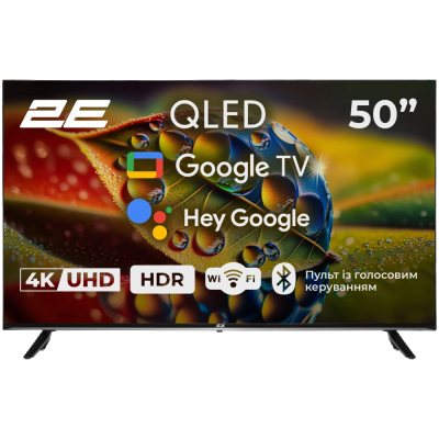 Монітор 2E QLED 50A77Q Google TV www.bd.in.ua Безпечний Дім