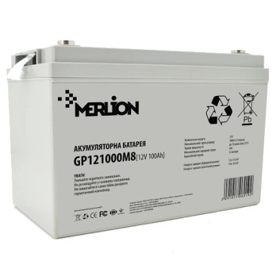 Акумулятор Merlion AGM GP121000M8 12V 100Ah www.bd.in.ua Безпечний Дім