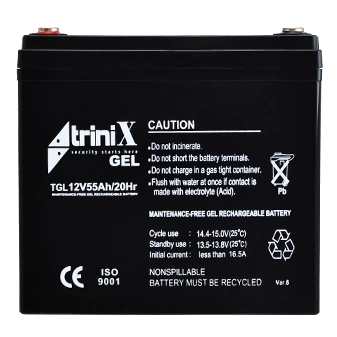 Акумулятор Trinix 12В 55 Аг www.bd.in.ua Безпечний Дім