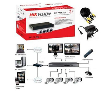 Комплект відеоспостереження Hikvision DS-J142I/7104HQHI-F1/N www.bd.in.ua Безпечний Дім