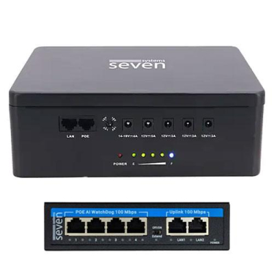 Джерело безперебійного живлення SEVEN Systems 6024b з РОЕ www.bd.in.ua Безпечний Дім