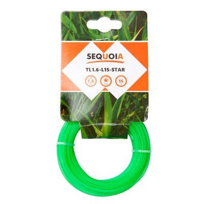 Косильна жилка SEQUOIA TL1.6-L15-Star www.bd.in.ua Безпечний Дім
