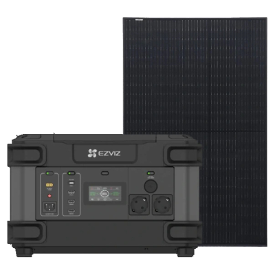 Комплект резервного живлення Ezviz CS-PS1300 (CN066)(FR) + Risen Solar RSM40-8-400MB Full Black www.bd.in.ua Безпечний Дім