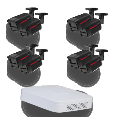 Комплект відеоспостереження Dahua (8х DH-IPC-HFW2449TL-S-PRO-BE (2.8 мм) +1 х NVR2108-I2) www.bd.in.ua Безпечний Дім
