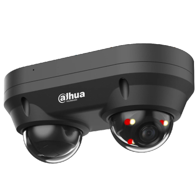 IP відеокамера Dahua DH-IPC-HDBW2449F-AS-E2-IL-Black 2x4МП www.bd.in.ua Безпечний Дім