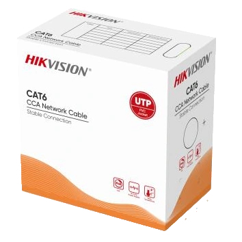 Кабель вита пара Hikvision DS-1LN6UU/CCA CAT6 U/UTP grey (305м) www.bd.in.ua Безпечний Дім