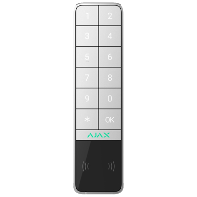 Клавіатура Ajax KeyPad Outdoor Jeweller (8EU) ASP white www.bd.in.ua Безпечний Дім