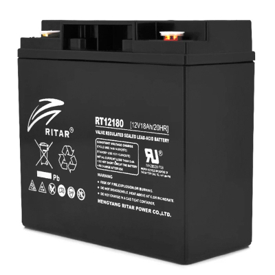 Акумулятор Ritar RT12180B 12В/18Аг www.bd.in.ua Безпечний Дім