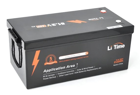 Акумулятор Li-Time LiFePO4 BASIC 51,2V 100Ah 5120Wh www.bd.in.ua Безпечний Дім