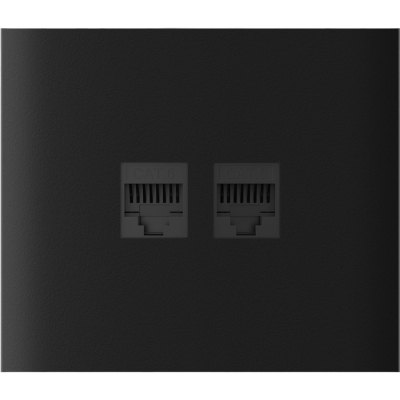 Накладна панель Ajax CenterCover (LAN) vertical Black www.bd.in.ua Безпечний Дім