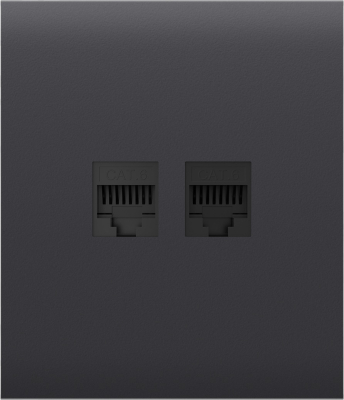 Накладна панель Ajax CenterCover (LAN) Graphite www.bd.in.ua Безпечний Дім