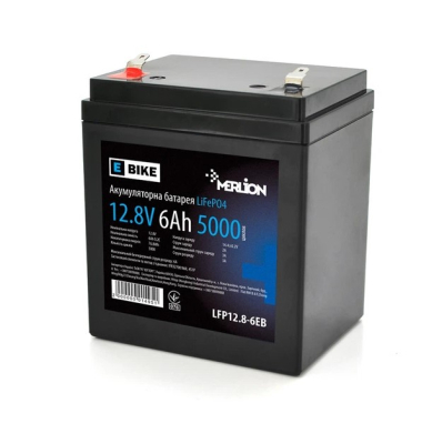 Акумулятор Merlion LiFePO4 12.8V 6AH (4S1P / BMS-5A) www.bd.in.ua Безпечний Дім