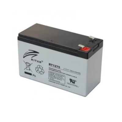 Акумуляторна батарея Ritar AGM RT1275 12V 7.5Ah (Gray Case) www.bd.in.ua Безпечний Дім