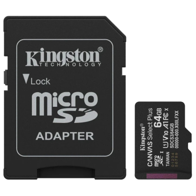 Карта памяті Kingston MICRO SDXC 64GB UHS-I W/ADAPTER www.bd.in.ua Безпечний Дім