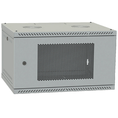 Шафа IPCOM 4U 600x450 двері перфорація (сіра) www.bd.in.ua Безпечний Дім