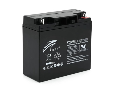Акумуляторна батарея Ritar AGM RT12180BL5 12V 18Ah Black www.bd.in.ua Безпечний Дім