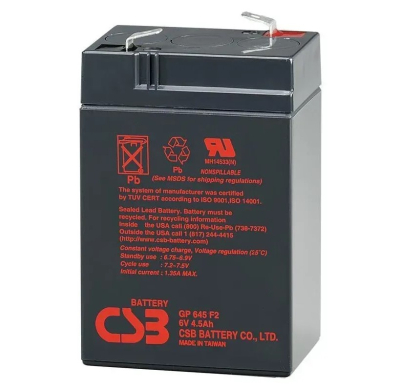 Акумуляторна батарея CSB GP645 6V 4.5Ah www.bd.in.ua Безпечний Дім